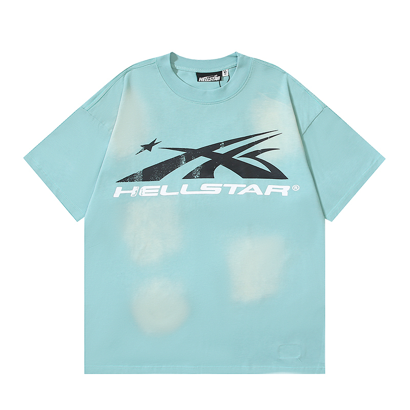 Coco Shoes Hellstar Sport Logo Gel T-shirt #676 Cyan/Gray/Blue