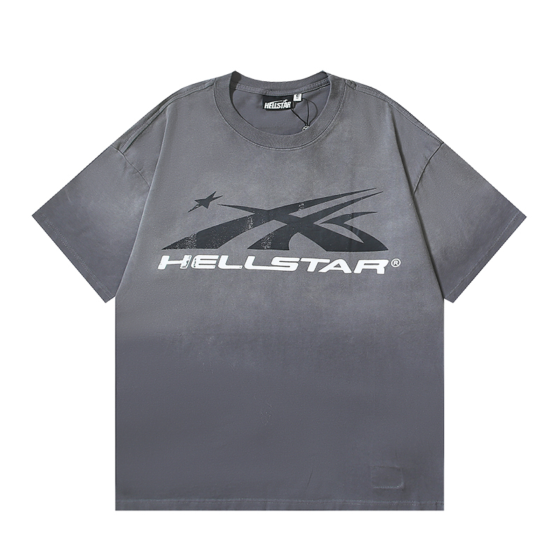 Coco Shoes Hellstar Sport Logo Gel T-shirt #676 Cyan/Gray/Blue