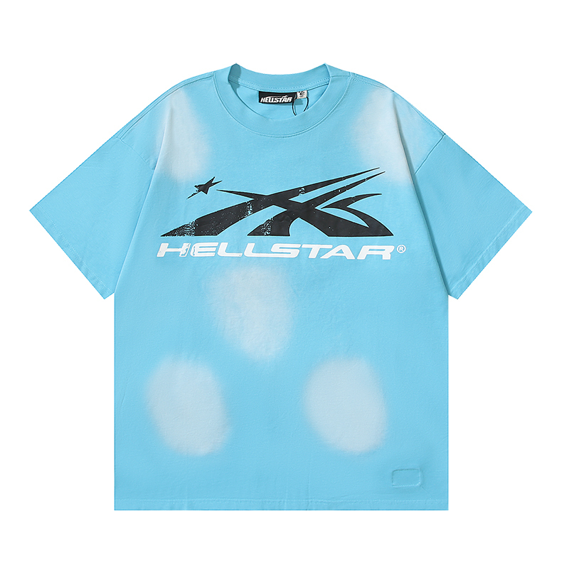 Coco Shoes Hellstar Sport Logo Gel T-shirt #676 Cyan/Gray/Blue