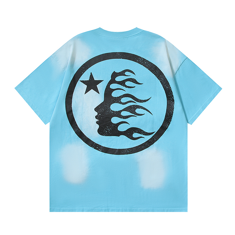 Coco Shoes Hellstar Sport Logo Gel T-shirt #676 Cyan/Gray/Blue