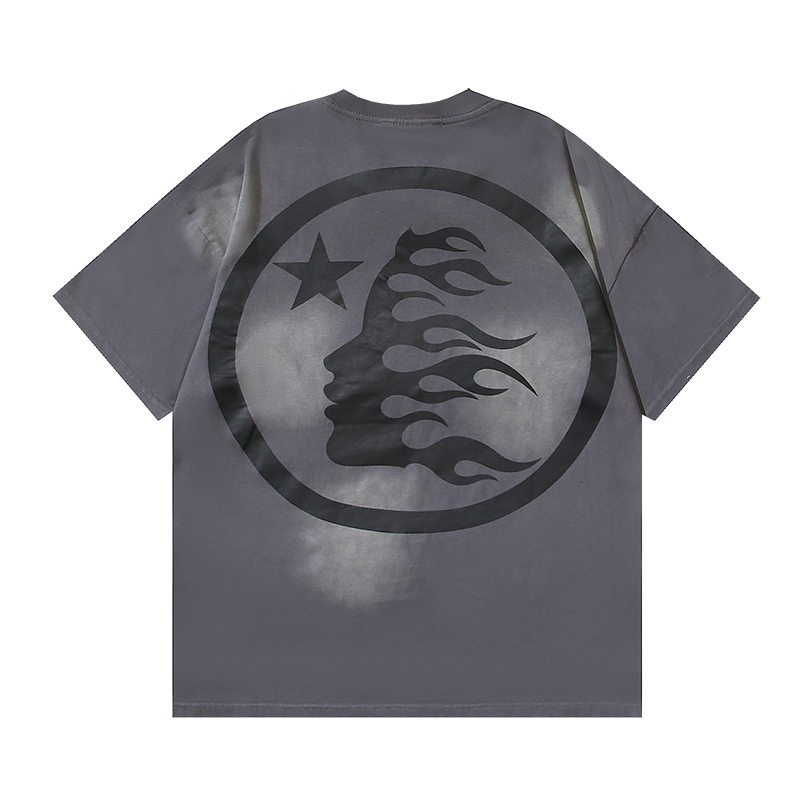 Coco Shoes Hellstar Sport Logo Gel Grey T-shirt #695 Green Text