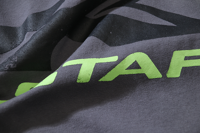 Coco Shoes Hellstar Sport Logo Gel Grey T-shirt #695 Green Text