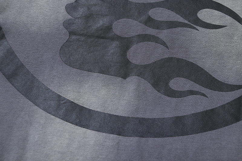 Coco Shoes Hellstar Sport Logo Gel Grey T-shirt #695 Green Text