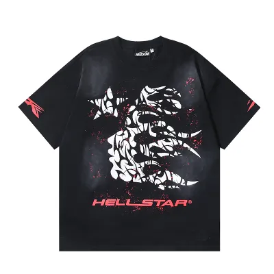 Hellstar Thorn T-Shirt #692 Black Red 01