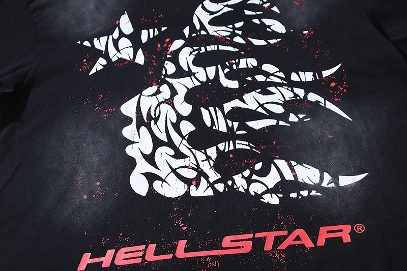 Coco Shoes Hellstar Thorn T-Shirt #692 Black Red