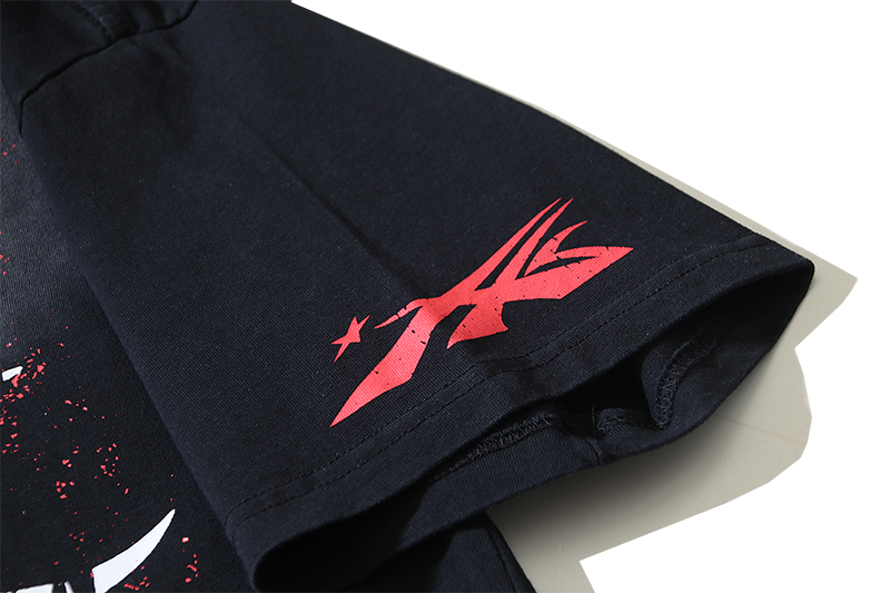 Coco Shoes Hellstar Thorn T-Shirt #692 Black Red