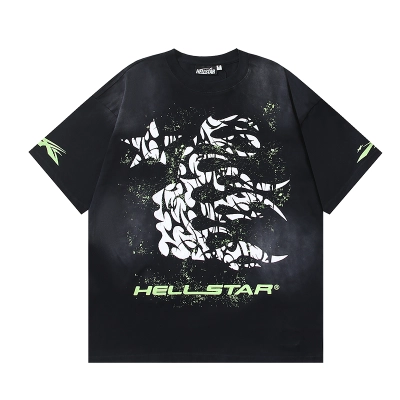 Hellstar Thorn T-Shirt #693 Black Green 01