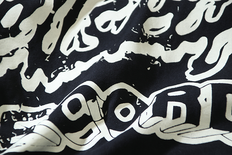 Coco Shoes Hellstar Records Tie Dyeing T-Shirt #696 Black/Red