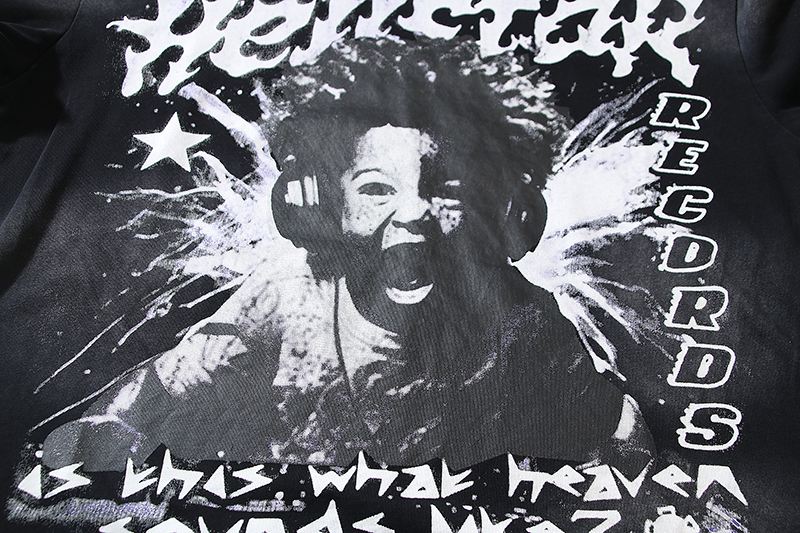 Coco Shoes Hellstar Music Boy Records T-Shirt #6731 Black