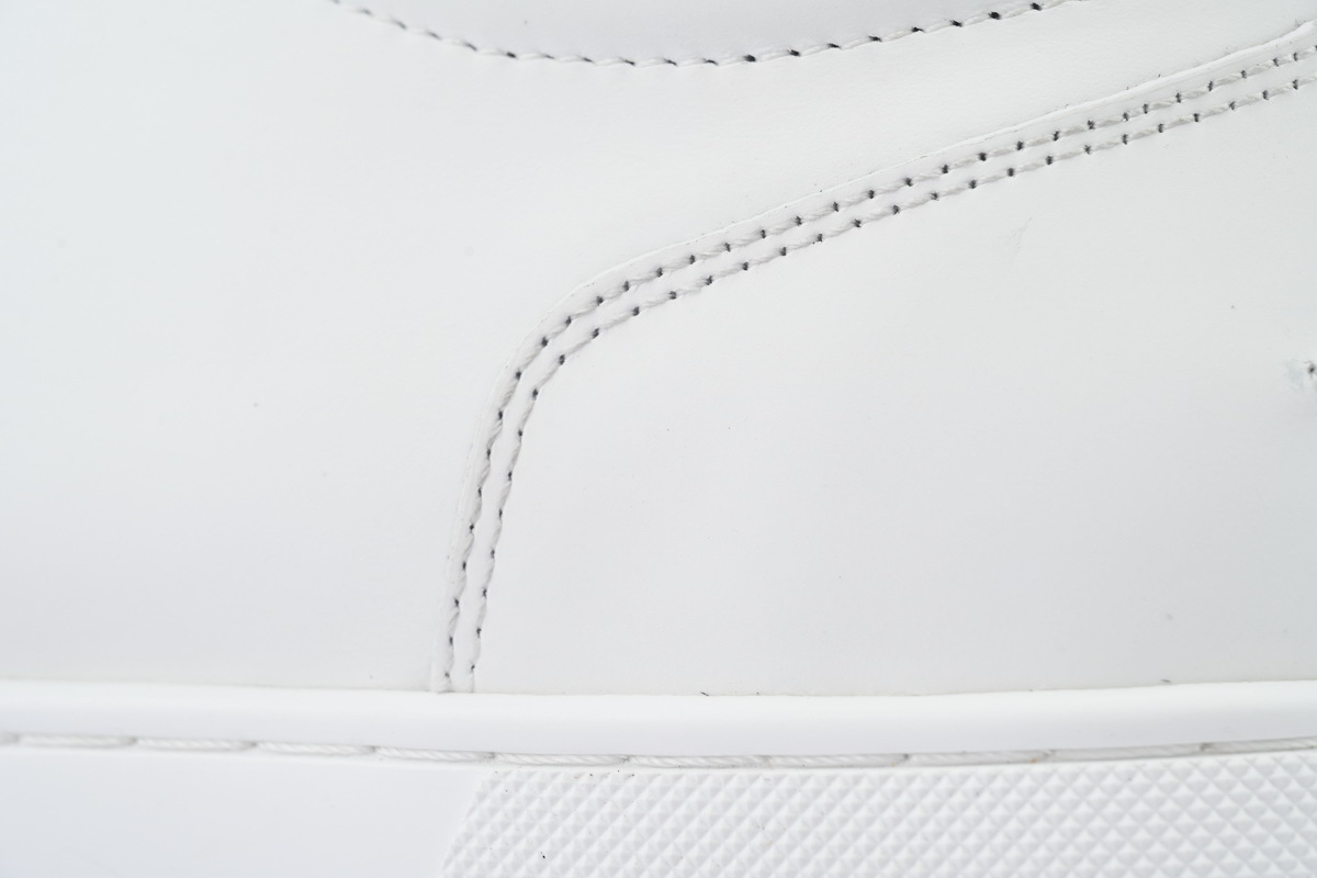 Coco Shoes Christian Louboutin Louis Junior Spikes Flat White