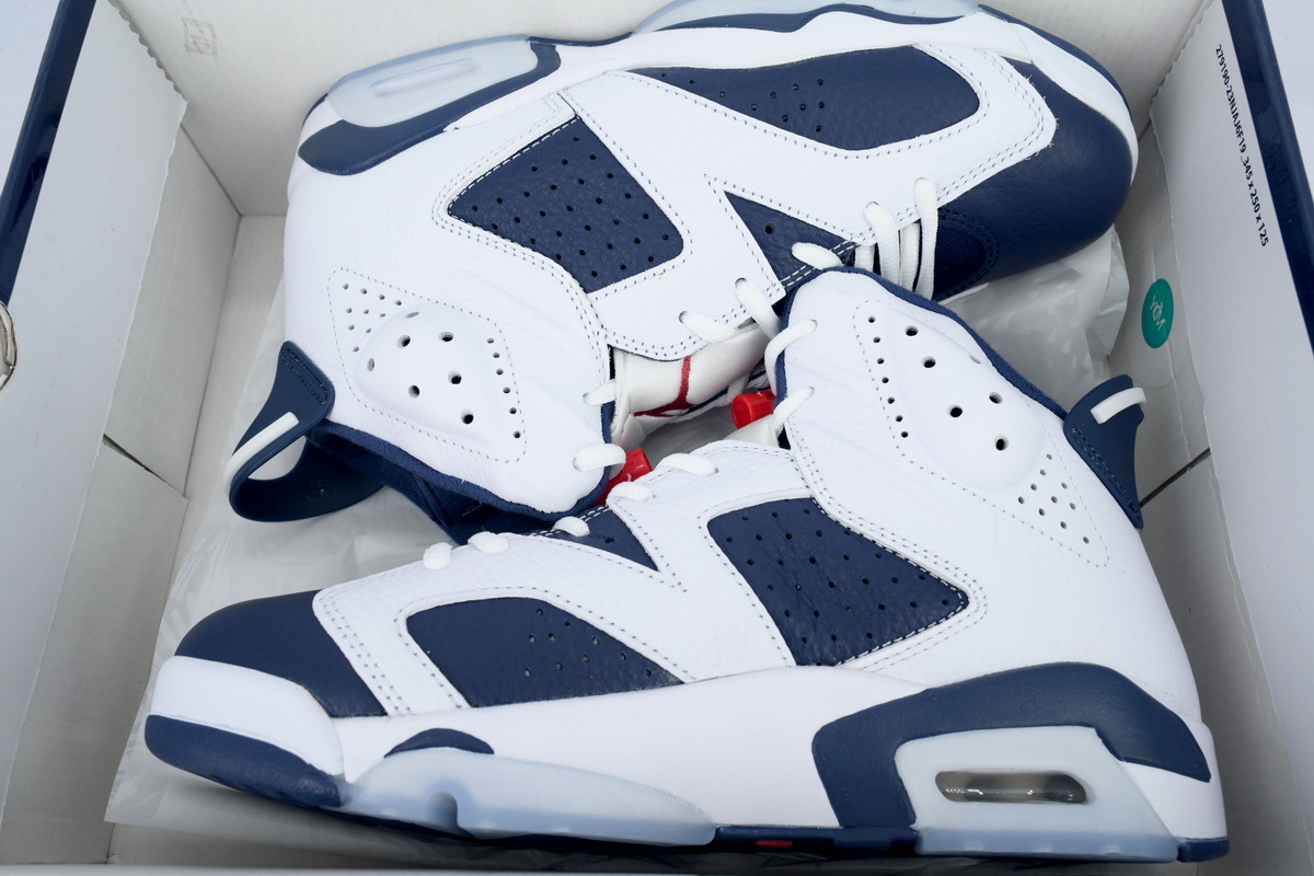 Air Jordan 6 Retro 'Olympic' White Blue CT8529-164 