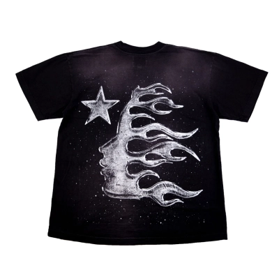 Hellstar Chrome Logo T-Shirt Black 02