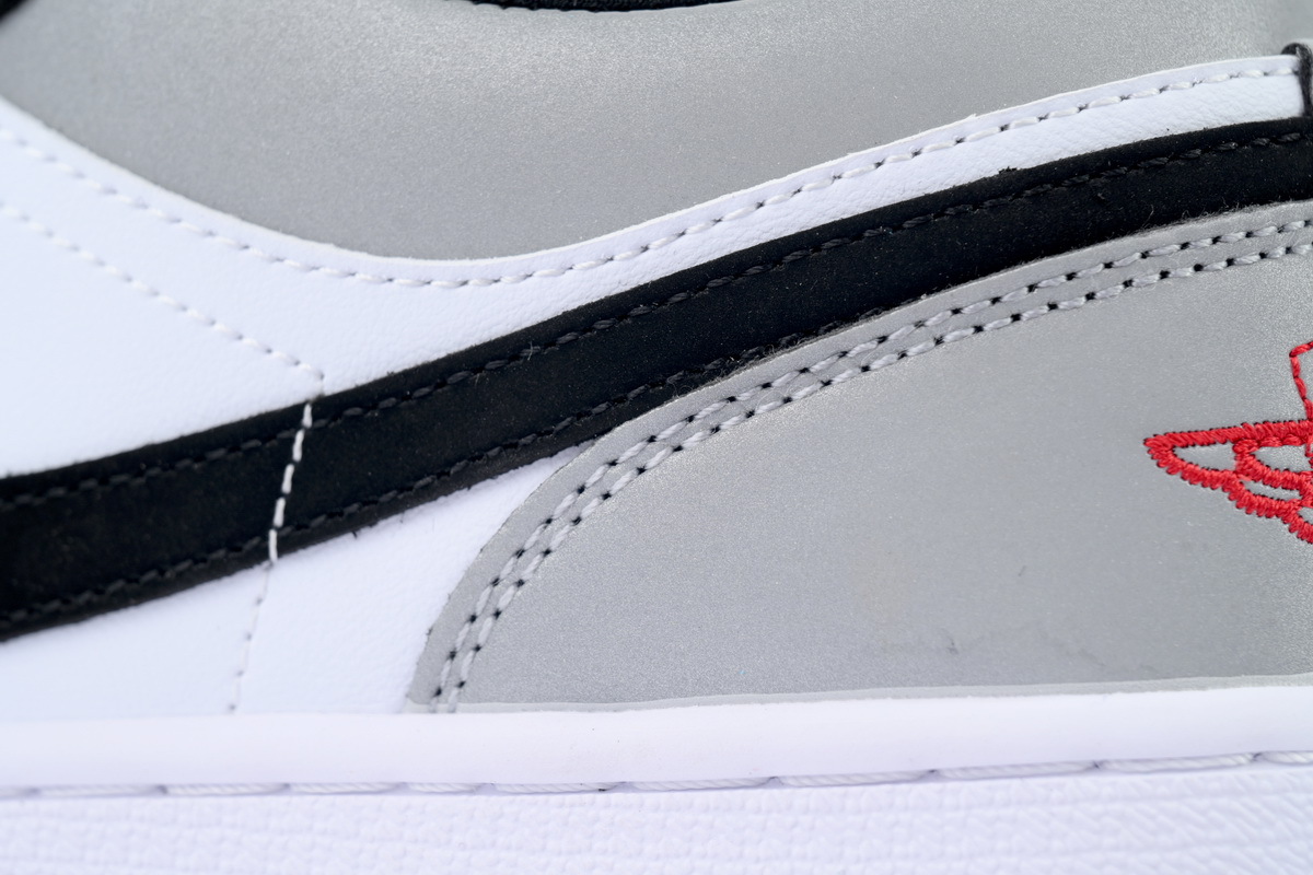 Air Jordan 1 Low 'White Fire Red Black Matte Silver' HF3188-106