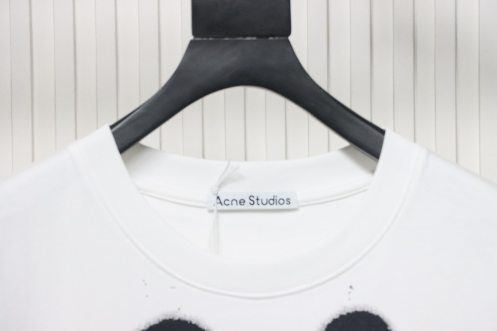 Acne Studios Graffiti Logo T-shirt Optic White