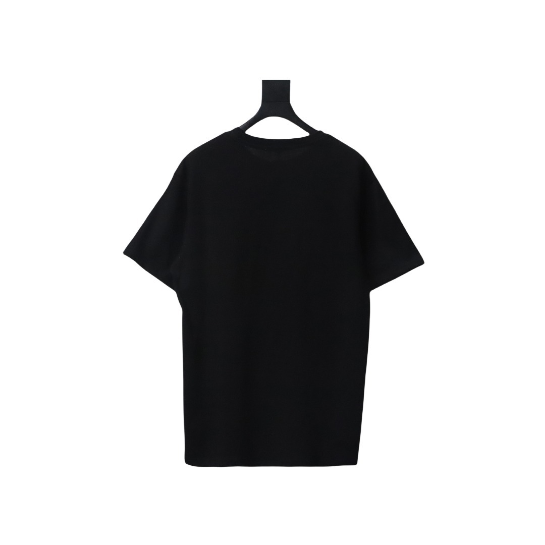 Acne Studios Logo-Embroidered Cotton T-Shirt Black