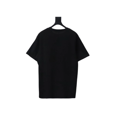 Acne Studios Logo-Embroidered Cotton T-Shirt Black 02