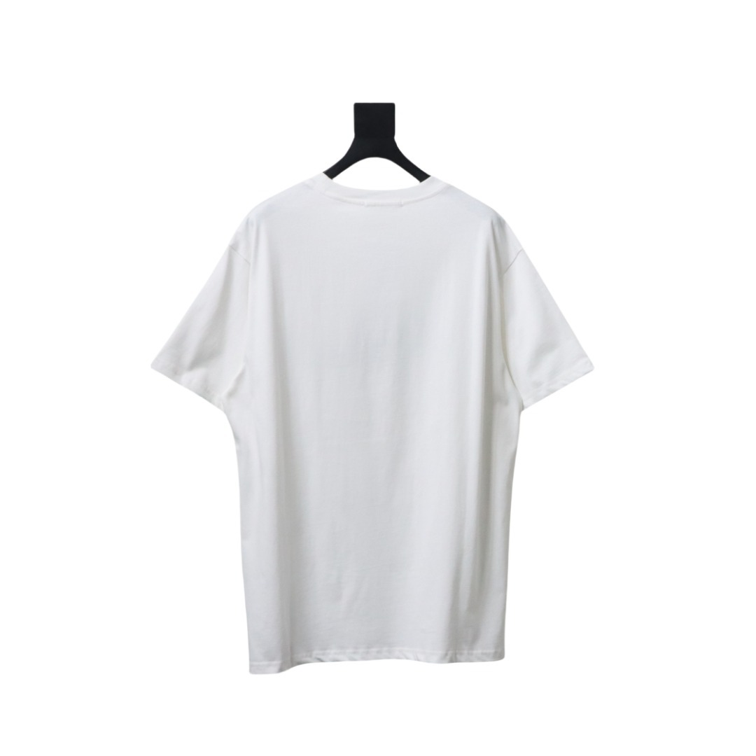 Acne Studios Logo-Embroidered Cotton T-Shirt White