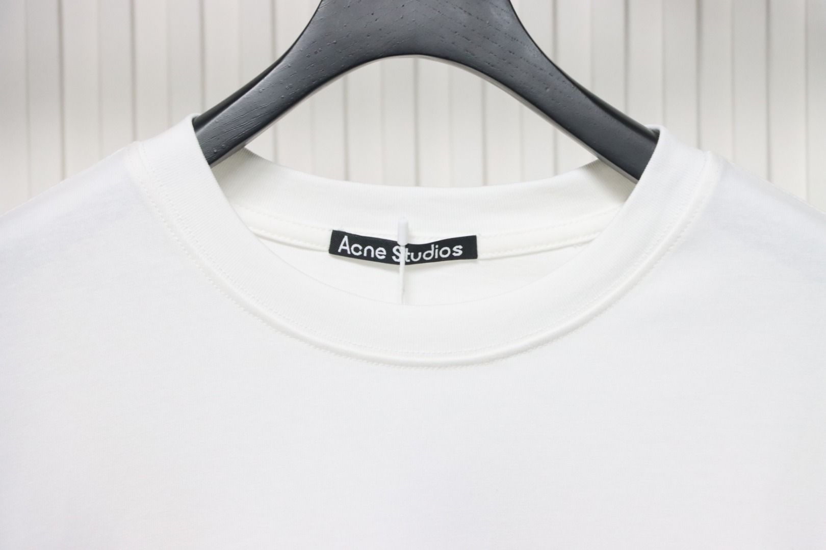 Acne Studios Logo-Embroidered Cotton T-Shirt White