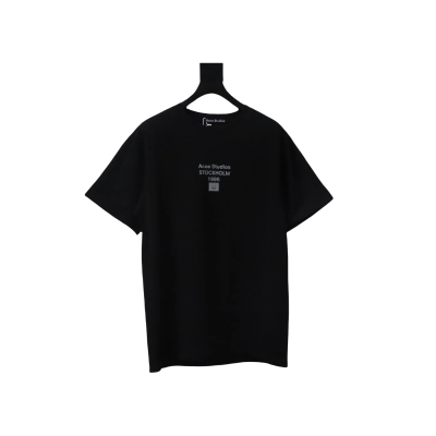 Acne Studios Logo Laser Printed T-Shirt Black 01