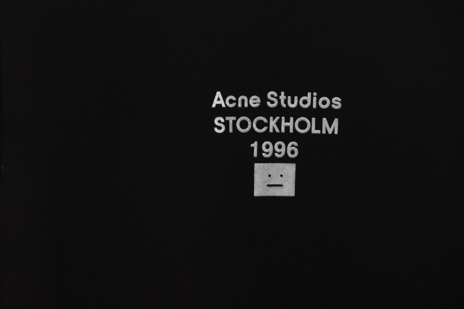 Acne Studios Logo Laser Printed T-Shirt Black