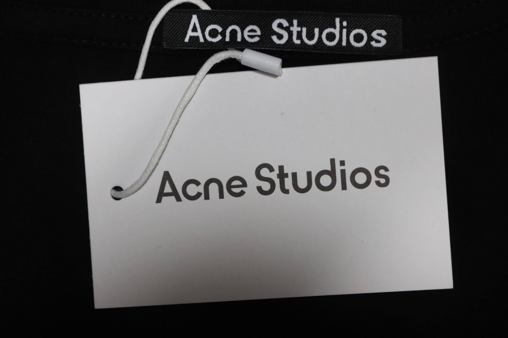 Acne Studios Logo Laser Printed T-Shirt Black