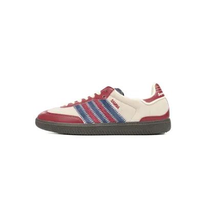 Adidas Samba Vegan /OG Beige Blue Red ID6023 01