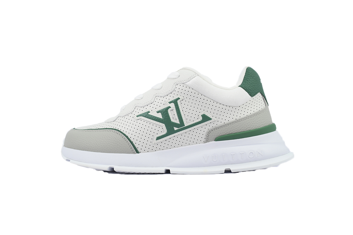 Louis Vuitton Runner Classic Sneaker White Green 1AHSUG