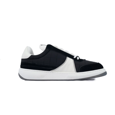 Chanel Stylish Skateboarding Shoes Black White 02