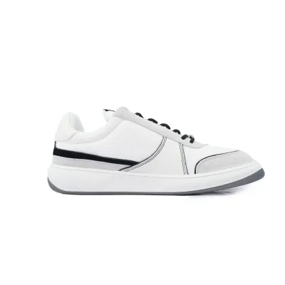 Chanel Suede Calfskin White Light Grey Low Top Sneakers 02