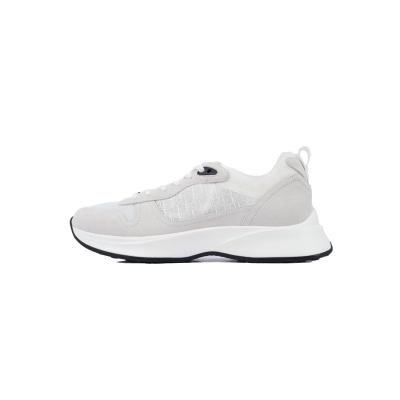 Dior B25 Runner White Oblique Suede 3SN259YTR_H069 01