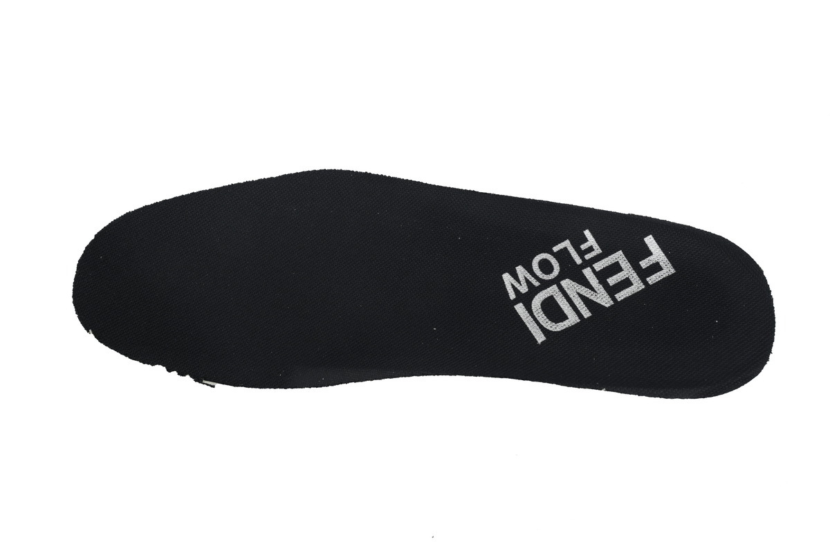 Coco Shoes Fendi Knit Fabric And Rubber Flow Mesh Running Sneakers Black 