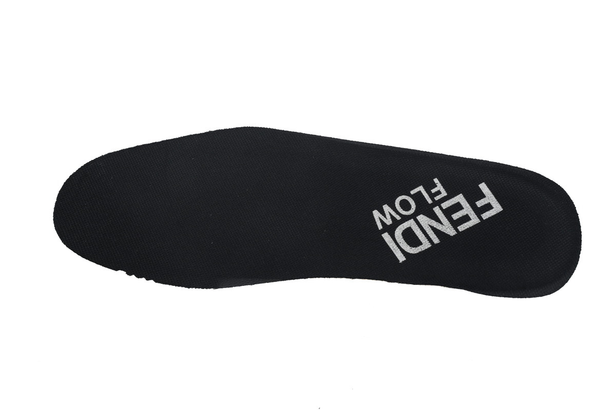 Coco Shoes Fendi Knit Fabric And Rubber Flow Mesh Running Sneakers Brown