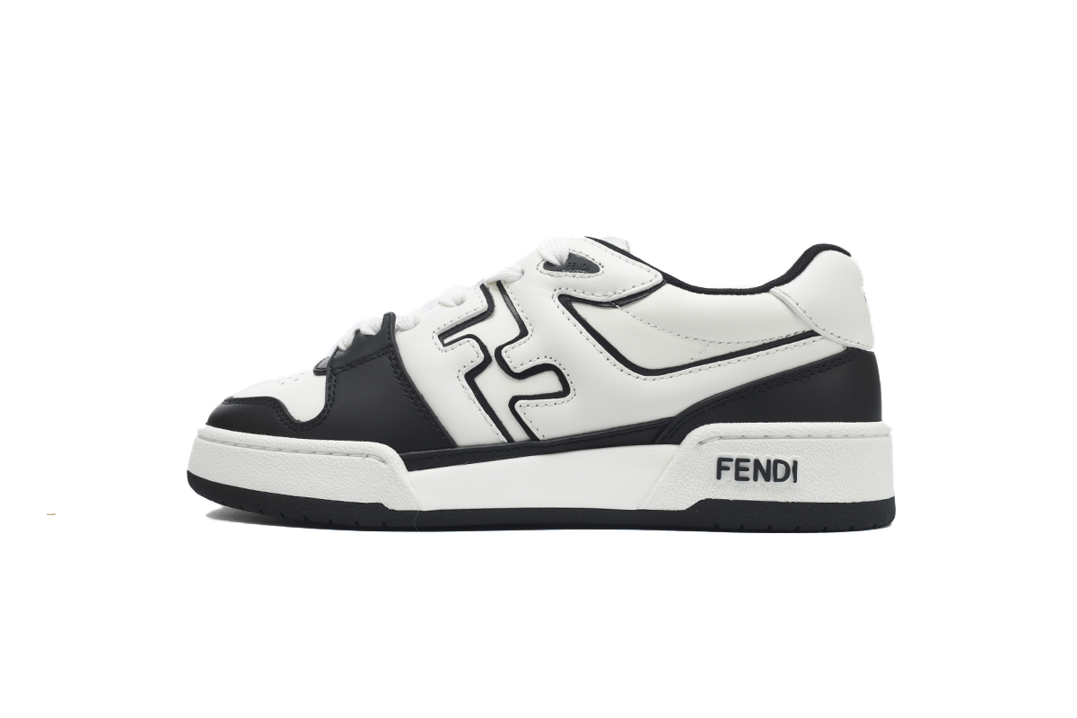 Coco Shoes Fendi Match Low White Black 7E1643AOMN F0E7C