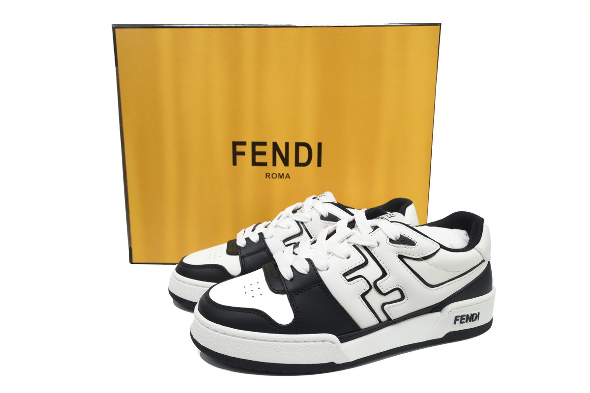 Coco Shoes Fendi Match Low White Black 7E1643AOMN F0E7C