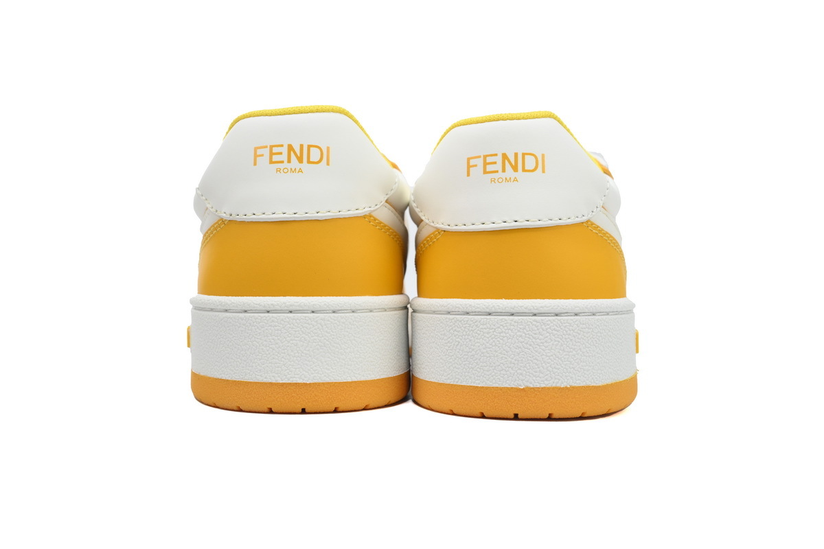 Coco Shoes Fendi Match Low Orange White 7E1643 AOMN F1OIG