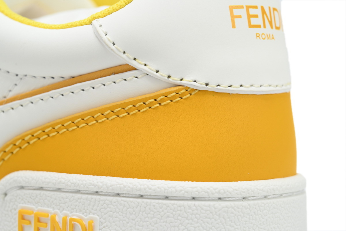 Coco Shoes Fendi Match Low Orange White 7E1643 AOMN F1OIG