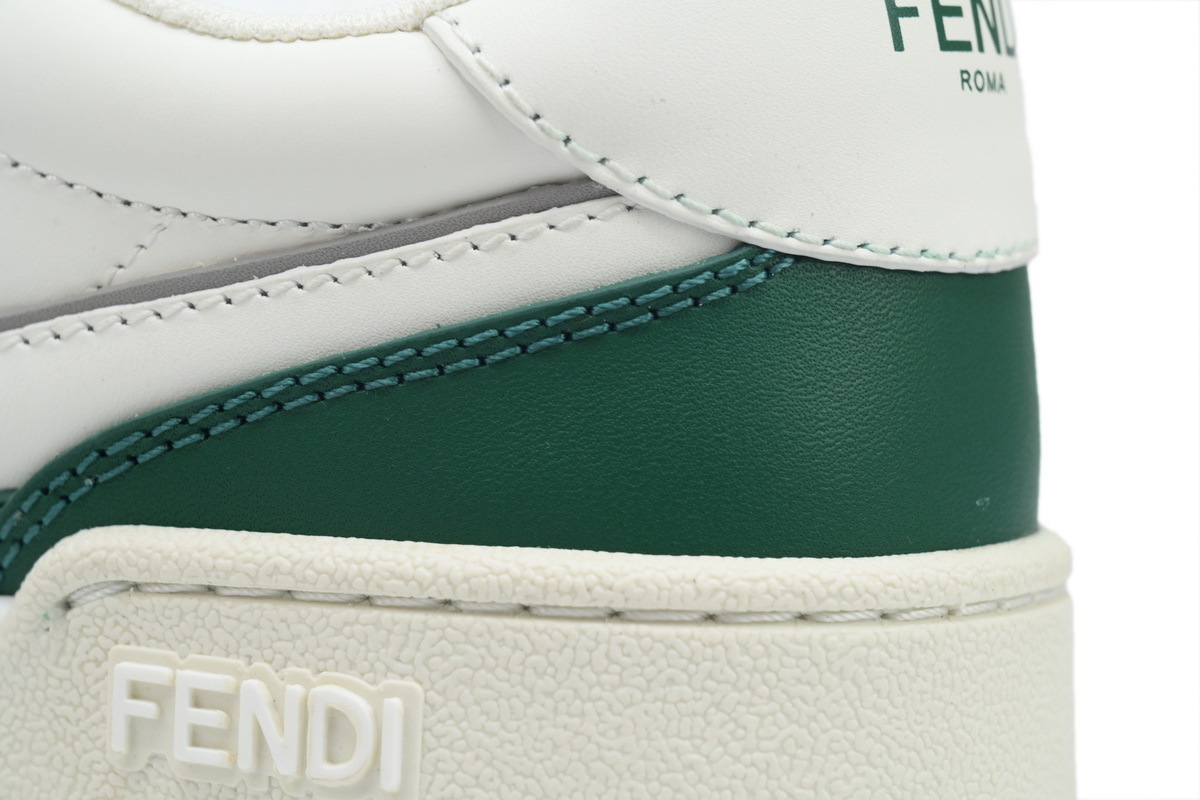 Coco Shoes Fendi Match Low White Green 7E1643-AOMN-F1NJ2