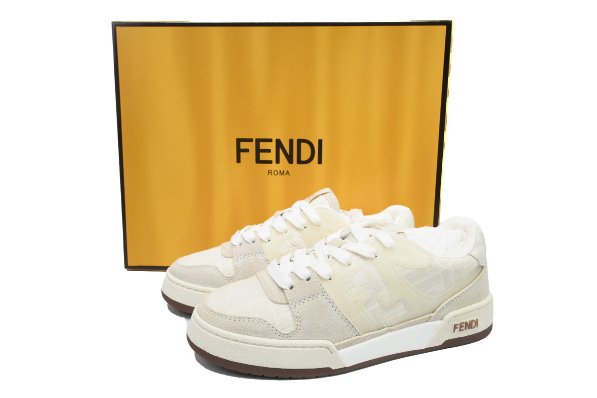 Coco Shoes Fendi Match Low White Beige 7E1493 AHH2 F1FHS