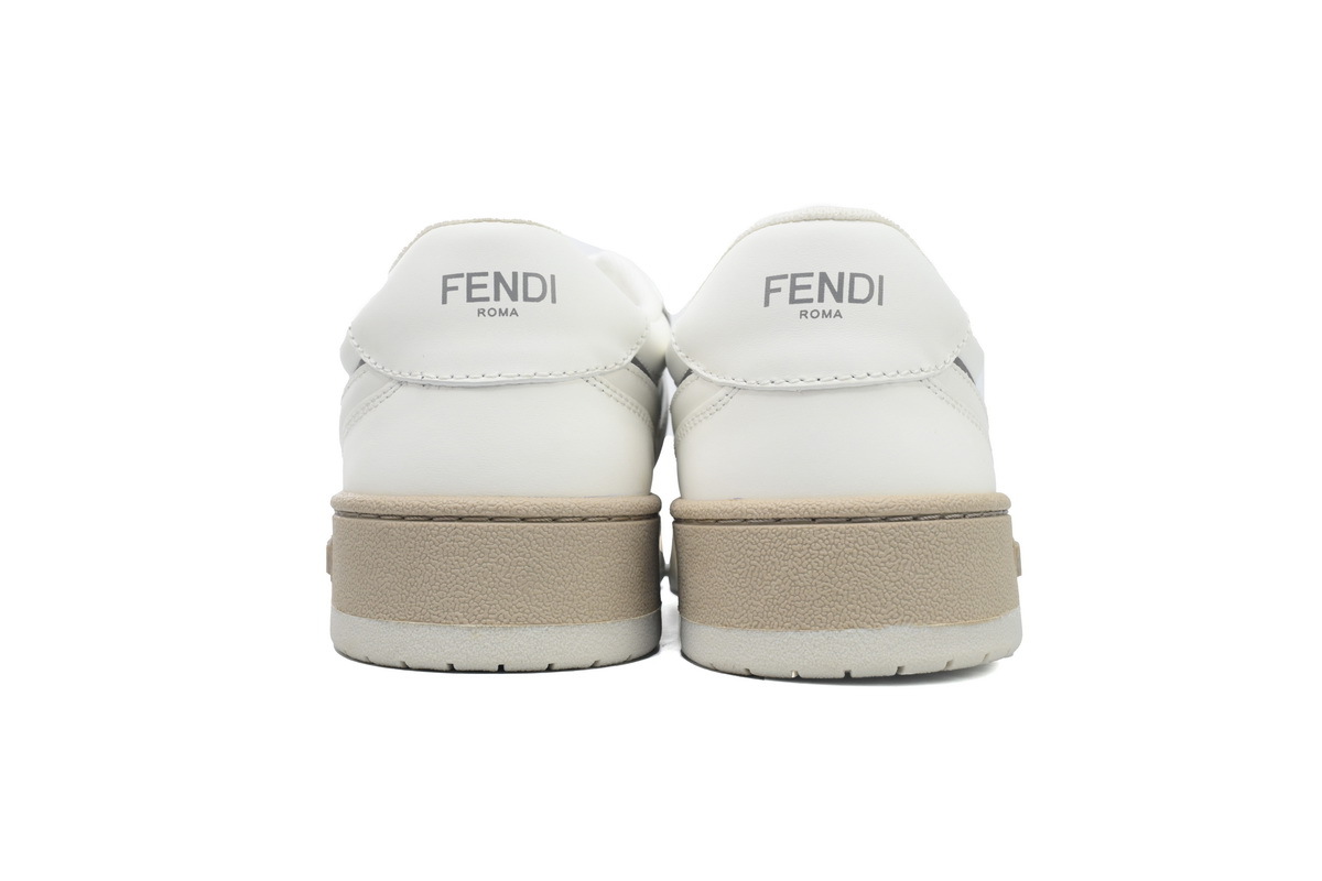 Coco Shoes Fendi Match Low White Silver 7E1643 AOMN F1NM8