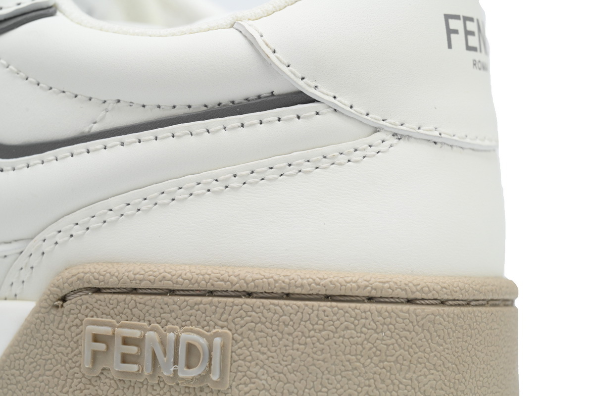 Coco Shoes Fendi Match Low White Silver 7E1643 AOMN F1NM8