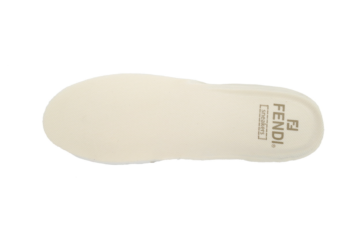 Coco Shoes Fendi Match Low White Silver 7E1643 AOMN F1NM8