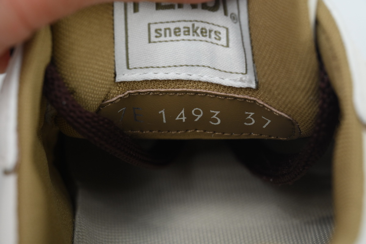 Coco Shoes Fendi Match Leather Low White Brown Velcro