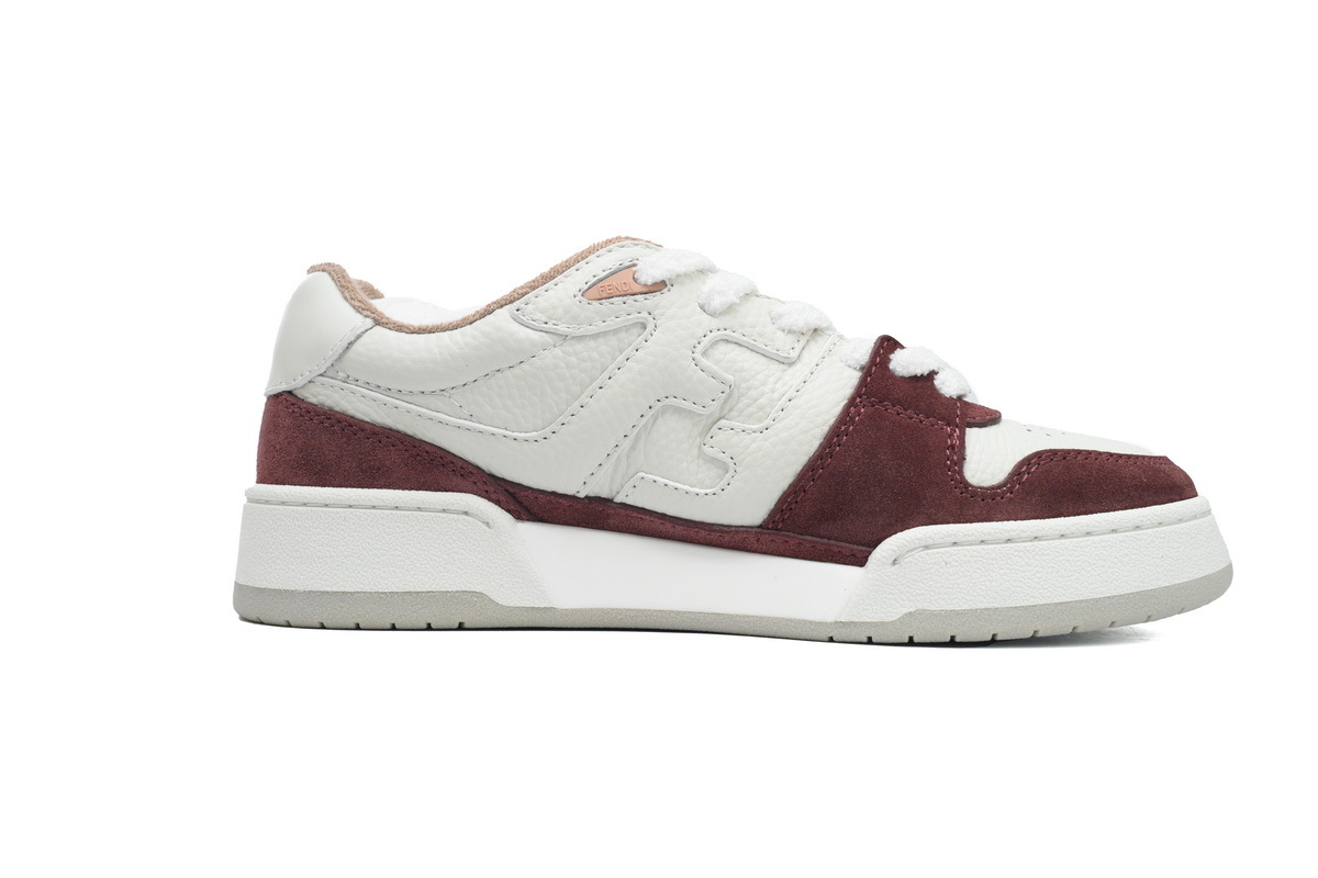 Coco Shoes Fendi Match Leather Low Burgundy