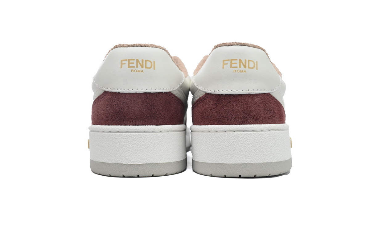 Coco Shoes Fendi Match Leather Low Burgundy
