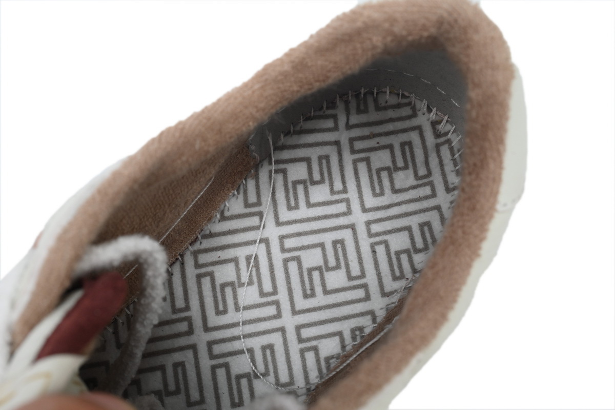 Coco Shoes Fendi Match Leather Low Burgundy