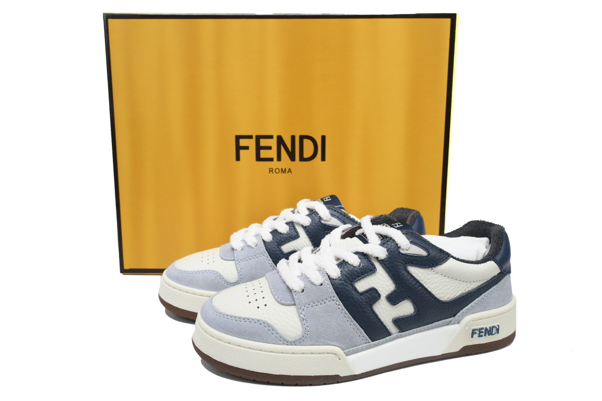 Coco Shoes Fendi Match Low Light Blue White 7E1493-AI1N-F1MDY