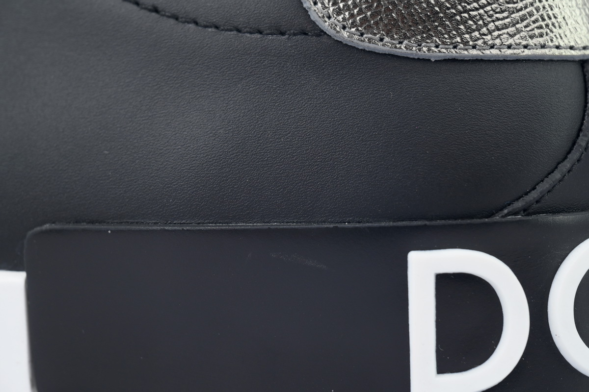 Coco Shoes Dolce & Gabbana Portofino 'Black Silver' CS2216 AH527 8B979