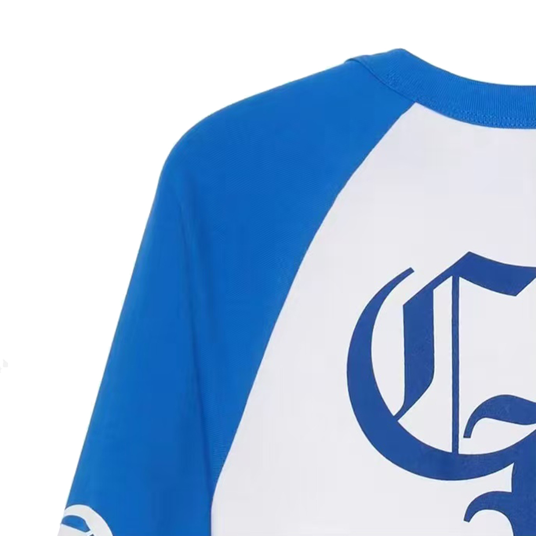 Coco Shoes Chrome Hearts CH Baseball Shirt White/Blue CH-536