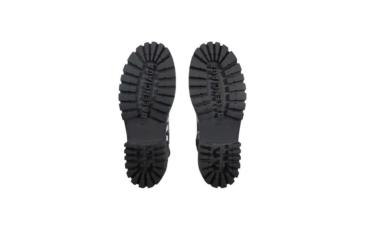 Coco Shoes Balenciaga Strike Men's Combat Boot Black 694042W2H131000