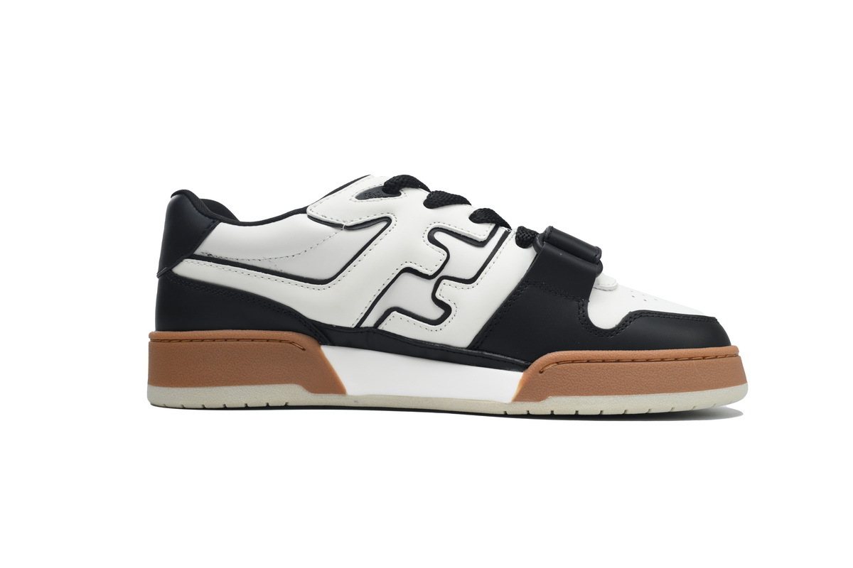 Coco Shoes Fendi Match Low Black White Leather